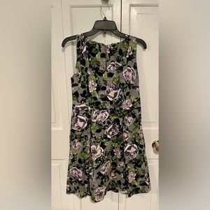 Apt 9 Women’s Size 12 Dress Sleeveless Gray Floral  purple